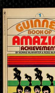 Cover of: Guinness book of amazing achievements