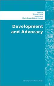 Cover of: Development and advocacy by introduced by Maria Teresa Diokno-Pascual.