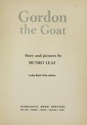 Cover of: Gordon the goat by Munro Leaf