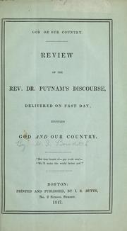 Cover of: God or our country. by William I. Bowditch