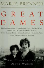 Cover of: Great Dames by Marie Brenner
