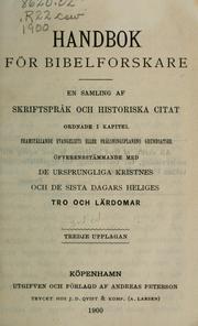 Cover of: Handbok for bibelforskare by 