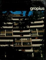 Cover of: Gropius.