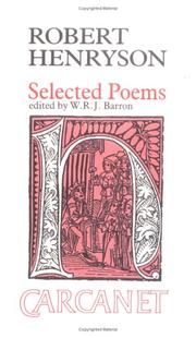Cover of: Selected poems by Robert Henryson