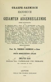 Cover of: Handbuch der gesamten Augenheilkunde