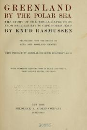 Cover of: Greenland by the Polar Sea by Knud Rasmussen