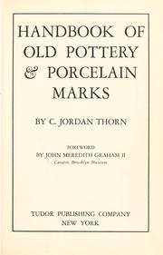 Cover of: Handbook of old pottery & porcelain marks