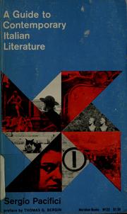 Cover of: A guide to contemporary Italian literature by Sergio Pacifici