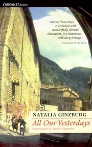 Cover of: All our yesterdays by Natalia Ginzburg