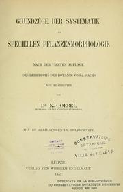 Cover of: Grundzüge der Systematik und speciellen Pflanzenmorphologie
