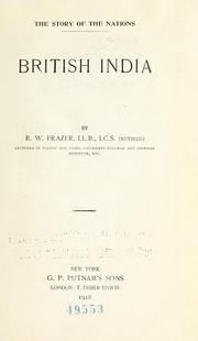 Cover of: British India by Robert Watson Frazer