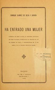 Cover of: Ha entrado una mujer by Enrique Suárez de Deza