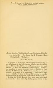 Cover of: British Isopoda of the families Aegidae, Cirolanidae, Idoteidae, and Arcturidae by Alfred Merle Norman