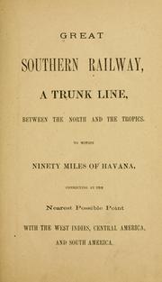 Cover of: Great southern railway by 