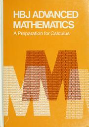 Cover of: HBJ advanced mathematics: a preparation for calculus