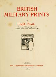 Cover of: British military prints