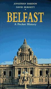 Cover of: Belfast by Jonathan Bardon, David Burnett undifferentiated