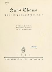 Cover of: Hans Thoma.