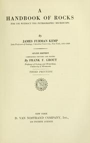 Cover of: A handbook of rocks by Kemp, James Furman