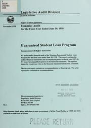 Cover of: Guaranteed Student Loan Program, Commissioner of Higher Education financial audit for the fiscal year ended ...