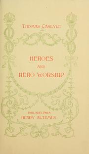 Cover of: Heroes and hero worship