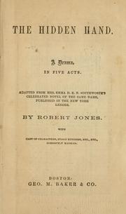 Cover of: The hidden hand by Robert Jones