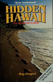 Cover of: Hidden Hawaii by Ray Riegert