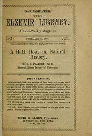 Cover of: half hour in natural history