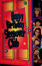 Cover of: Happy birthday, Sleepover Club