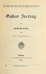 Cover of: Gustav Freytag