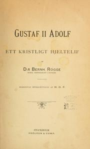 Cover of: Gustav II Adolf: ett kristligt hjeltelif