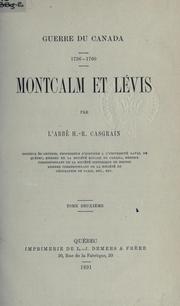 Cover of: Guerre du Canada, 1756-1760: Montcalm et Lévis