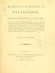 Cover of: Histoire naturelle des poissons by Bernard Germain de Lacépède, Bernard Germain de Lacépède