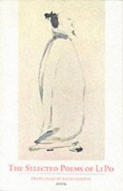 Cover of: The Selected Poems of Li Po by Bai Li