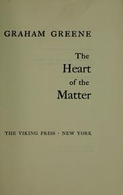 Cover of: The heart of the matter.