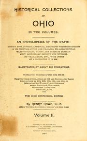 Cover of: Historical collections of Ohio by Henry Howe