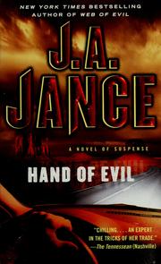 Cover of: Hand of Evil. by J. A. Jance, J. A. Jance