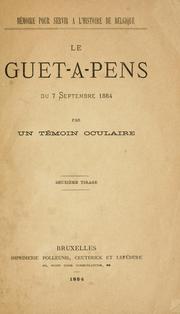 Cover of: Guet-a-pens du 7 septembre 1884. by 