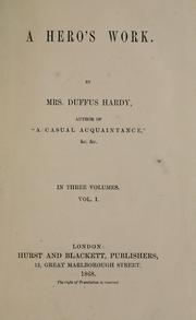 Cover of: A hero's work by Iza Duffus Hardy