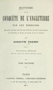 Cover of: Histoire de la conquete de l'Angleterre par les Normands by Augustin Thierry