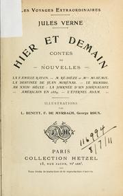 Cover of: Hier et demain by Jules Verne