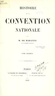 Cover of: Histoire de la convention nationale.