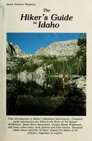 Cover of: The hiker's guide to Idaho