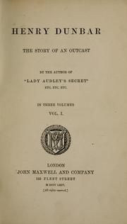 Cover of: Henry Dunbar: the story of an outcast