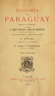 Cover of: Historia del Paraguay