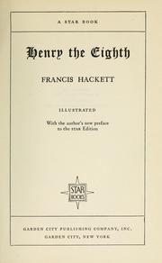Cover of: Henry the Eighth
