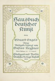 Hausbuch deutscher Kunst by Eduard Engels