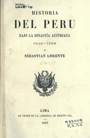 Cover of: Historia del Peru bajo la dinastia austriaca ...