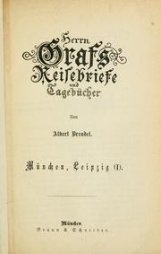 Cover of: Herrn Grafs Reisebriefe und Tagebücher