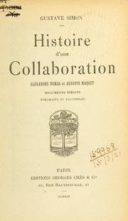Cover of: Histoire d'une collaboration by Gustave Marie Stéphane Charles Simon